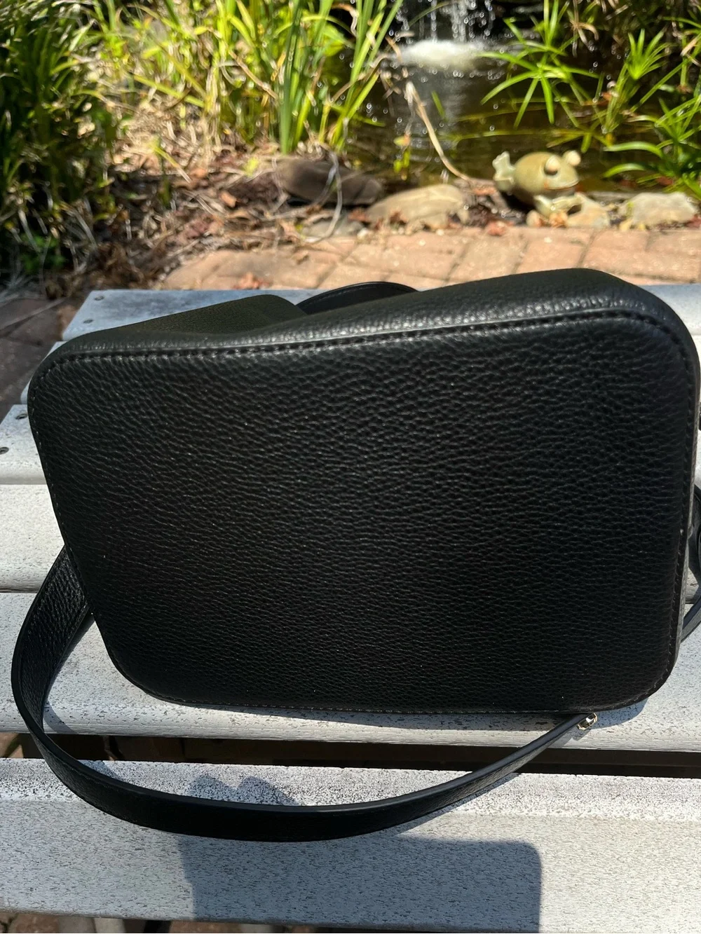 Kate Spade Marti Small Black Pebbled Leather Bucket Bag NWOT